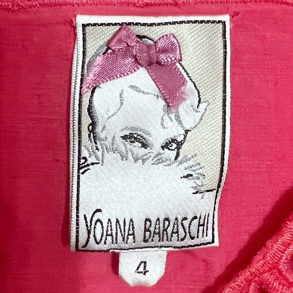 Yoana Baraschi Anthropologie Embroidered, Lace Shift Dress size 4 - Picture 3 of 5